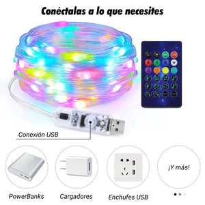 LUCES LED NAVIDAD CON APP PARA CELULAR